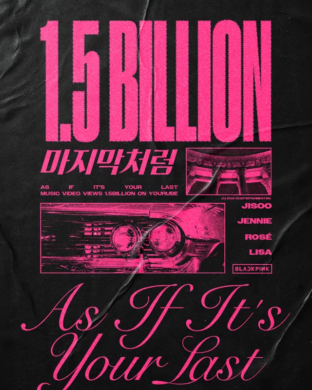 BLACKPINK's MV "As If It's Your Last" ทะลุ 1.5 พันล้านวิวแล้ว! 🎉