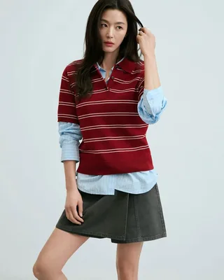 Jun Ji Hyun สวมเสื้อผ้าสบายๆ แต่ดูหรูหราในแคมเปญใหม่ของ Topten