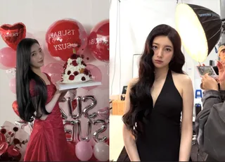 ซูจีเปล่งประกายเป็นนางแบบผม Tsubaki แสดงความงามหรูหรา