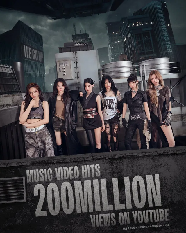 MV 'WE GO UP' ของ BABYMONSTER ทะลุ 200 ล้านวิวบน YouTube
