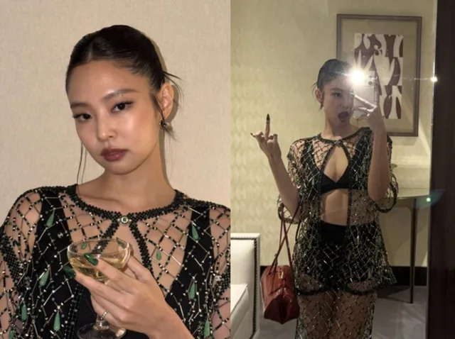 Jennie BLACKPINK ดึงดูดความสนใจด้วยเซลฟี่นิ้วกลางที่งานแฟชั่น Chanel F/W 2026