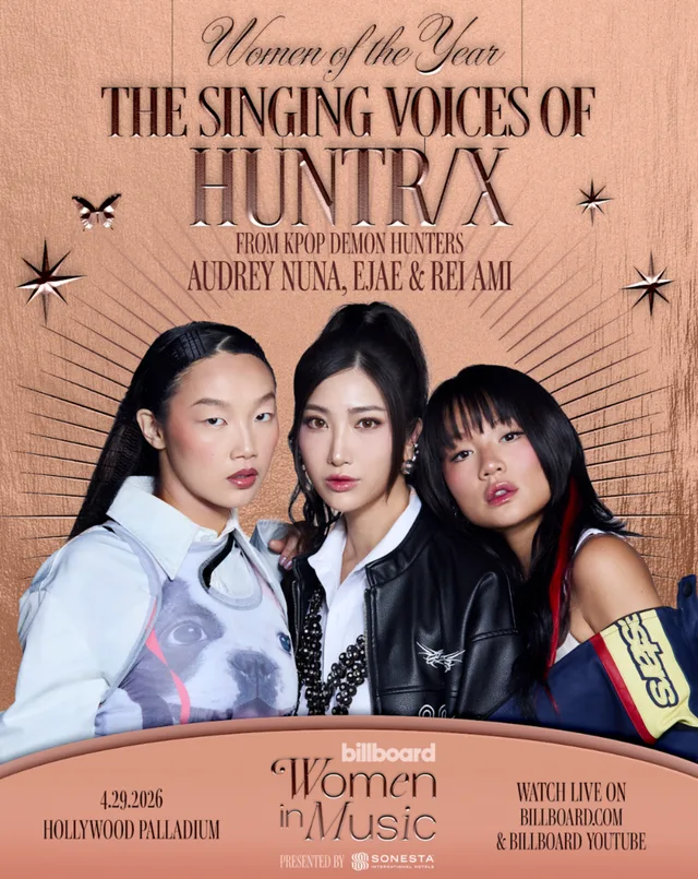 HUNTR/X EJAE, Audrey Nuna และ Rei Ami ได้รับรางวัล 'Women of the Year' 2026