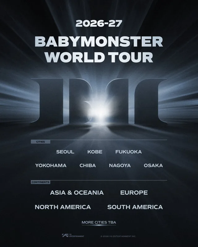 BABYMONSTER ประกาศทัวร์โลก 2026-2027