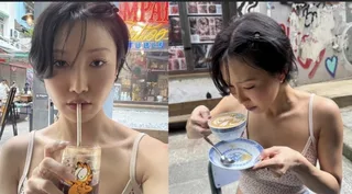 Hwasa สร้างความร้อนแรงในฮ่องกงด้วยแฟชั่นสุดเก๋