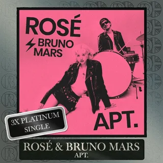 เพลง "APT." ของ Rosé ทำสถิติเป็นเพลง K-Pop อันดับ 2 ที่ได้ Triple Platinum ในสหราชอาณาจักร