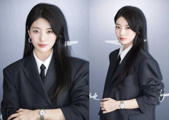 สไตล์หรูหราของ Suzy โดดเด่นในงานเปิดตัวนาฬิกา 'Longines' 2026