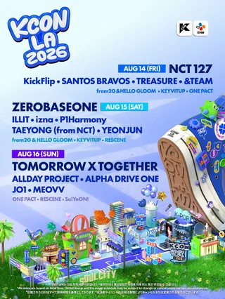 KCON LA 2026 ประกาศรายชื่อศิลปิน