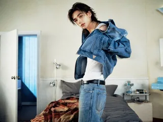 Hyunjin จาก Stray Kids ร่วมงานแคมเปญยีนส์ใหม่ของ GUESS