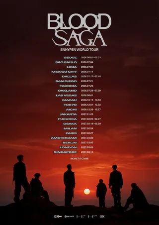 ENHYPEN ประกาศสถานที่จัดทัวร์โลกใหม่ "BLOOD SAGA"