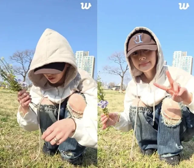 Huh Yunjin แห่ง LE SSERAFIM ขอโทษหลังเก็บดอกไม้ริมแม่น้ำฮันในระหว่างไลฟ์