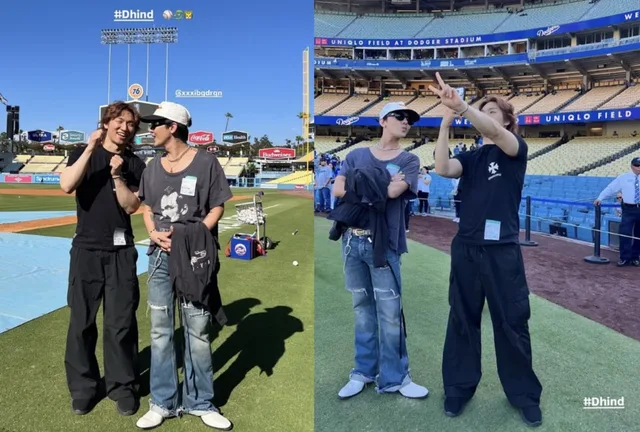 G-Dragon และ Daesung แชร์ภาพจากเกม LA Dodgers ระหว่างเยือนสหรัฐฯ สำหรับ Coachella