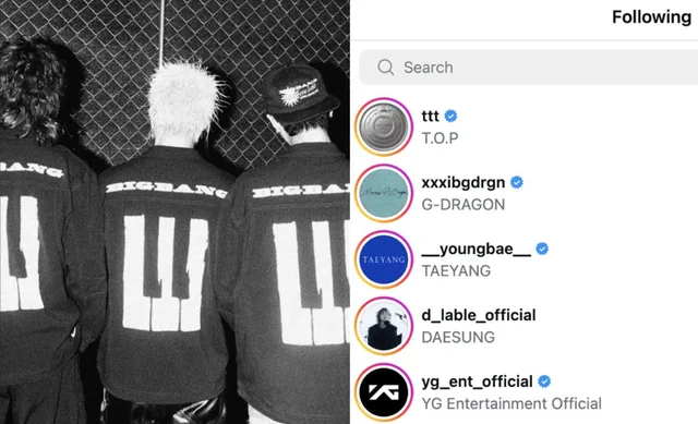 Big Bang ฉลองครบรอบ 20 ปี เปิดบัญชีโซเชียลมีเดีย แถมเซอร์ไพรส์ กดติดตาม T.O.P