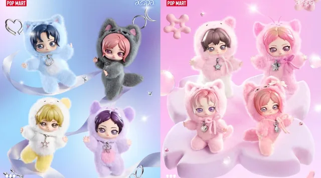 aespa แท็กทีม 'POP MART' ปล่อยคอลแลบสุดคิ้วท์