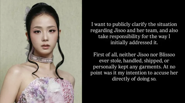 Benjamin Voortmans เคลียร์ชัด! Jisoo ไม่เกี่ยวข้องปมไม่คืนชุด ย้ำไม่เคยตั้งใจกล่าวหา