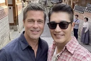 Jung Yoon Min ถ่ายรูปคู่ Brad Pitt ที่เกาหลี ทำเอาแฟนๆ อึ้ง!