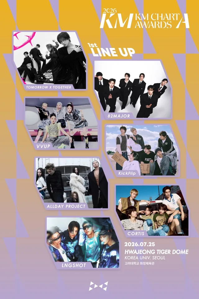 KMA (KM Chart Awards) 2026 เปิดโผศิลปินชุดแรกมาแล้วจ้า!