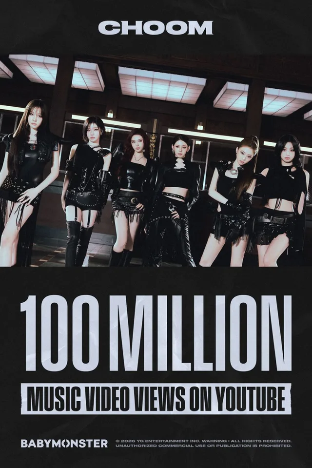 Babymonster สุดปัง! MV เพลง “Choom” ทะลุ 100 ล้านวิวบน YouTube แล้วจ้า