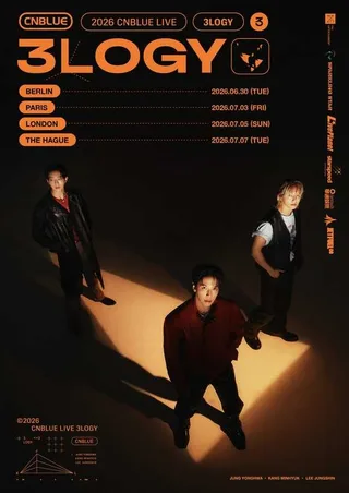 บุกยุโรป! CNBLUE เพิ่ม 4 เมืองใหญ่ในทัวร์คอนเสิร์ต “3logy”