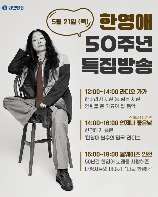 Han Young-ae เตรียมจัดรายการวิทยุ 6 ชั่วโมงรวด ก่อนคอนเสิร์ตฉลอง 50 ปี