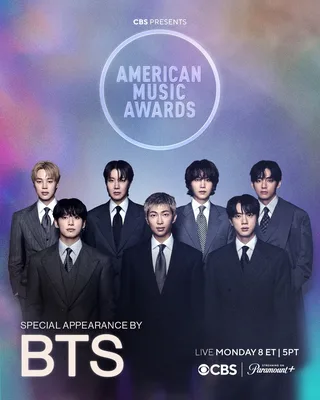 BTS ลุ้นคว้ารางวัล Artist of the Year บนเวที American Music Awards อีกครั้ง