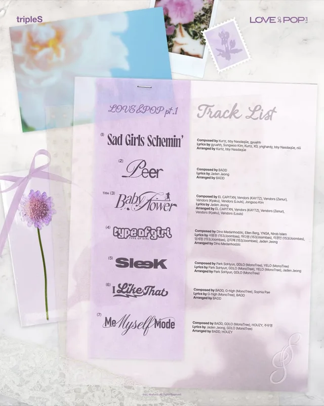 tripleS ปล่อยรายชื่อเพลงอัลบั้มใหม่ ‘LOVE&POP Pt. 1’ มาแล้วจ้า!