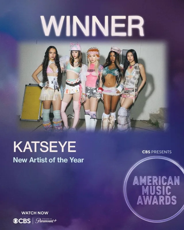 KATSEYE คว้า 'ศิลปินหน้าใหม่แห่งปี' บนเวที 2026 AMAs