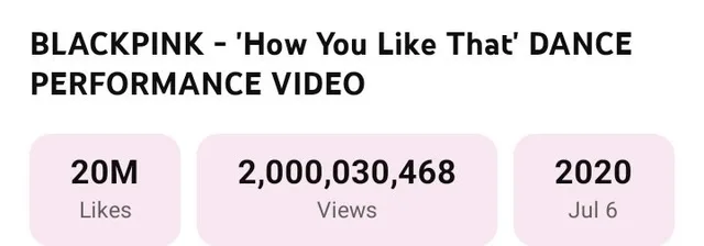 BLACKPINK สร้างประวัติศาสตร์! คลิปเต้น "How You Like That" ทะลุ 2 พันล้านวิวครั้งแรกของวงการ K-Pop