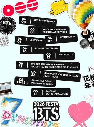 BTS จัดเต็มตารางงาน 2026 FESTA ฉลองครบรอบ 13 ปี พร้อม 'Run BTS' กลับมา และเพลงใหม่ “Come Over”