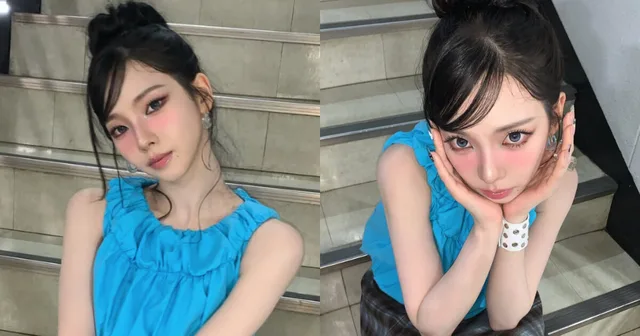 Karina วง aespa ตกเป็นประเด็นร้อนอีกครั้งกับชุดสีฟ้า