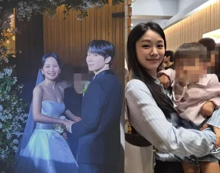 Lee Junu และ Baek Eun Hye เข้าพิธีวิวาห์สุดอบอุ่นที่โซล พร้อมแขกคนสำคัญ Kim Yuna ร่วมยินดี