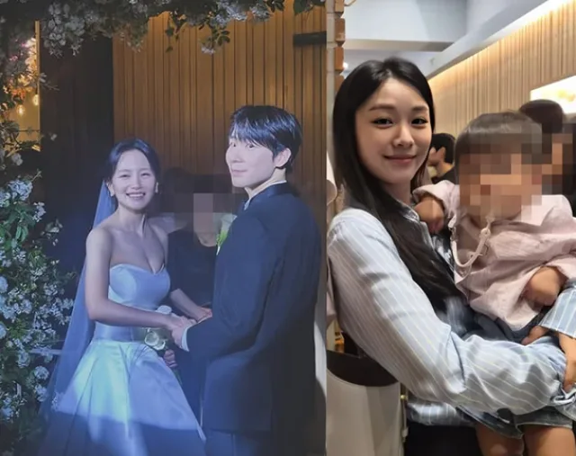 Lee Junu และ Baek Eun Hye เข้าพิธีวิวาห์สุดอบอุ่นที่โซล Kim Yuna ร่วมยินดี