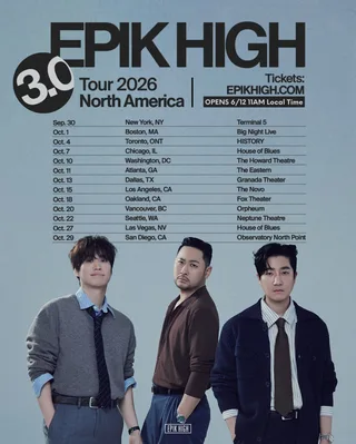 Epik High ประกาศทัวร์อเมริกาเหนือปี 2026 แฟนๆ เตรียมเฮ!