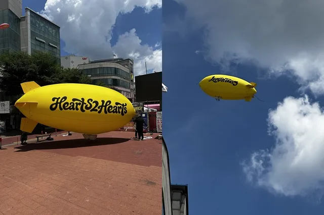 Hearts2Hearts ปล่อยเรือเหาะยักษ์โปรโมทคัมแบ็ก ‘Lemon Tang’ สุดปัง!
