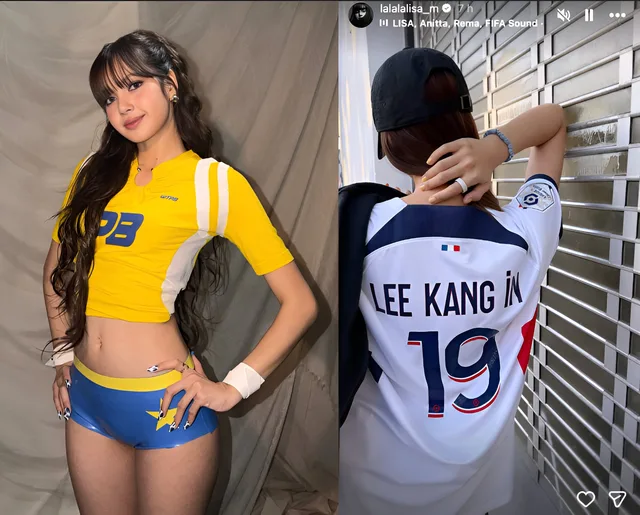 Lisa BLACKPINK ใส่เสื้อ Lee Kang In แย้มเตรียมโชว์ในพิธีเปิด World Cup