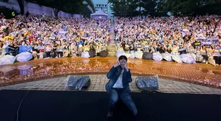 Kihyun MONSTA X แอบสปอยล์คัมแบ็กโซโล่กลางสายฝนที่ Seoul Park Music Festival