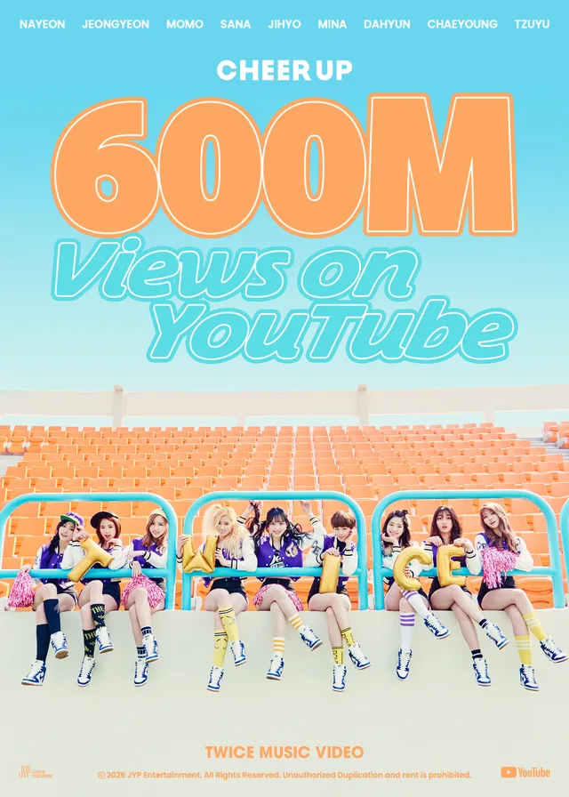 MV เพลง 'Cheer Up' ของ TWICE ทะลุ 600 ล้านวิวบน YouTube แล้วจ้า!