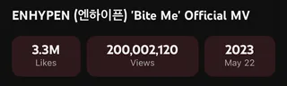 MV เพลง "Bite Me" ของ ENHYPEN ทะลุ 200 ล้านวิวแล้วจ้า! 🎉