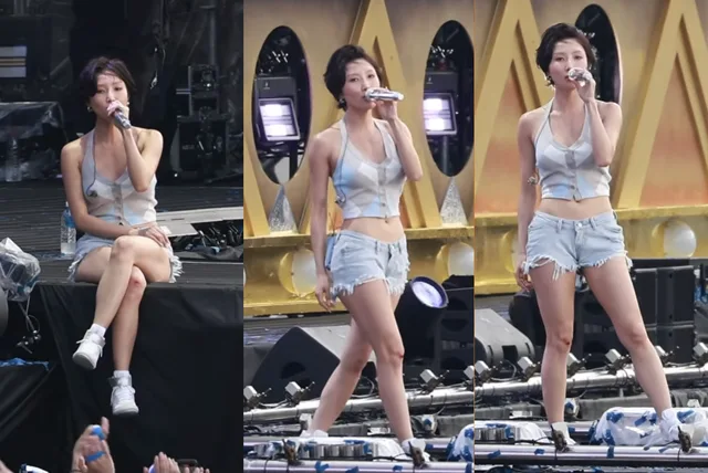 Hwa Sa แห่ง MAMAMOO โชว์สปิริตเต็มร้อย แม้เข่าเลือดออกกลางเวทีคอนเสิร์ต 'Summer Swag 2026' ของ PSY