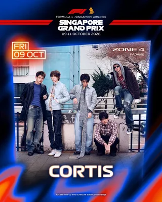 Cortis เตรียมระเบิดความมันส์! ขึ้นแสดงเปิดงาน F1 Singapore Grand Prix วง K-pop วงเดียวในไลน์อัพ!