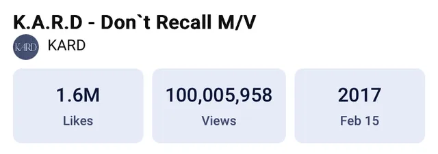 KARD เฮลั่น! MV เพลง "Don't Recall" ทะลุ 100 ล้านวิวแล้วจ้า 🎉