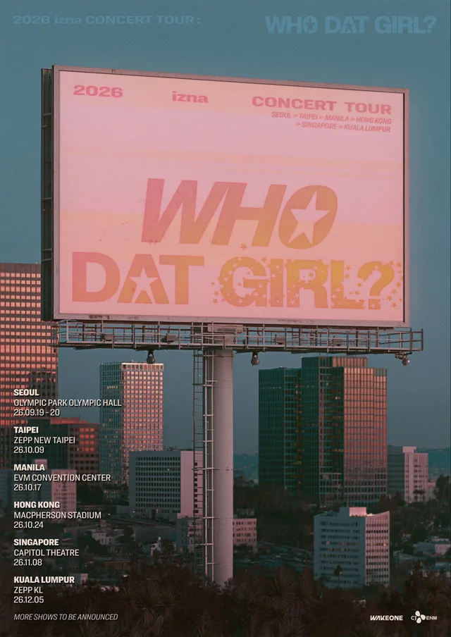 izna ประกาศตารางทัวร์คอนเสิร์ต "WHO DAT GIRL?" ประเดิมโซลและอีกหลายเมืองในเอเชีย!
