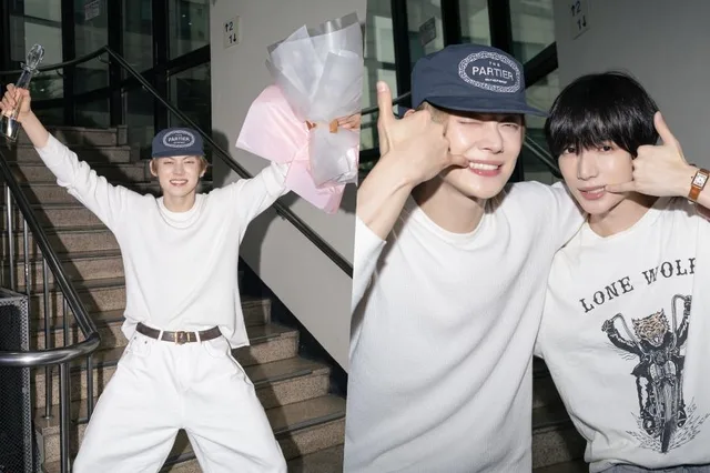 Yeonjun วง TXT คว้าชัยชนะครั้งแรกด้วยเพลง "Ice Cream" บนเวที "Music Bank"