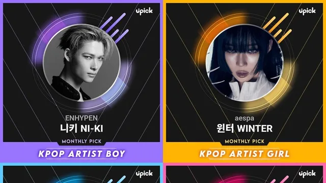 Niki วง ENHYPEN และ Winter วง aespa คว้าอันดับ 1 'July Pick of the Month' ของ UPICK!