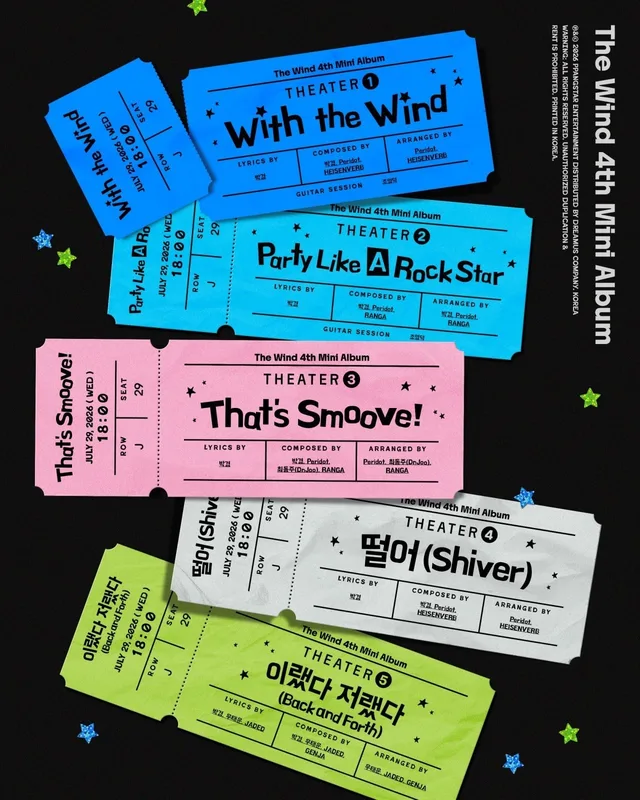 The Wind ปล่อย Tracklist มินิอัลบั้มใหม่ 'Second Wind : S#00' โปรดิวซ์โดย Park Kyung