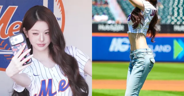 Jang Wonyoung แห่ง IVE โชว์ความเป๊ะปังที่นิวยอร์ก! ⚾️