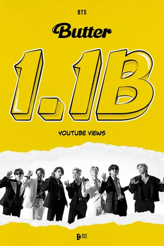 MV เพลง 'Butter' ของ BTS ทะลุ 1.1 พันล้านวิวบน YouTube แล้วจ้า!