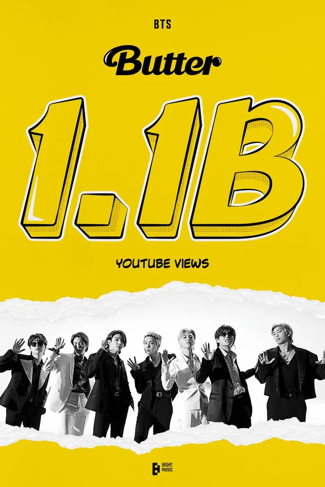 MV เพลง 'Butter' ของ BTS ทะลุ 1.1 พันล้านวิวบน YouTube แล้วจ้า!