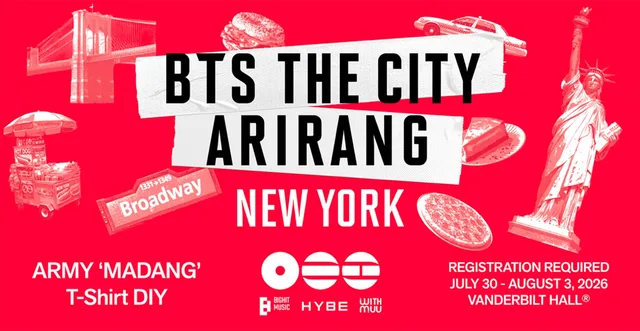 แฟนๆ BTS ห้ามพลาด! DIY เสื้อยืด 'ARIRANG' New York สุดพิเศษที่งาน ARMY 'MADANG' ของ HYBE