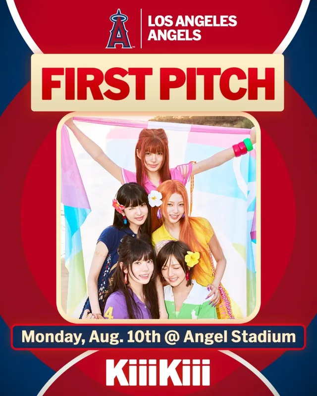 Kiya แห่ง KiiiKiii เตรียมขว้างลูกเปิดสนามให้ทีม MLB Angels ที่อนาไฮม์