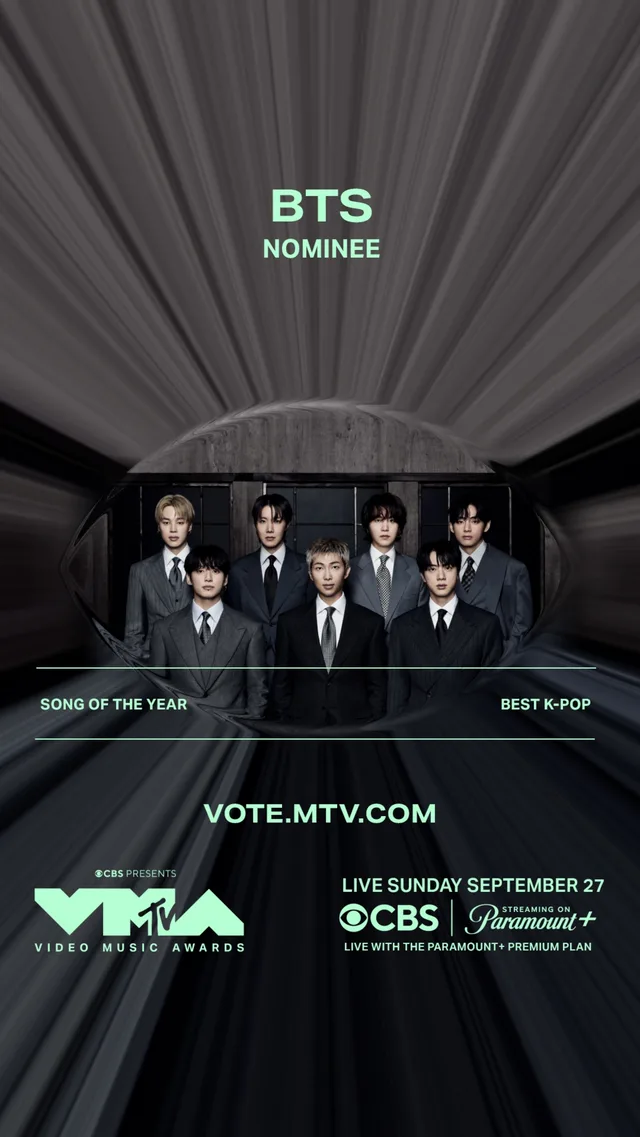 เพลง 'Swim' ของ BTS เข้าชิง Song of the Year บนเวที MTV VMAs